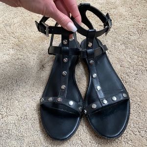 Rebecca Minkoff Studded Black Sandals